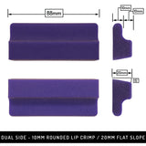 Crimpwerks QC2 System 10mm Rounded Crimps with 20mm Flat Slope Hold Dimensions