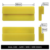 Crimpwerks QC2 System 14mm/8mm/6mm Edge Hold Dimensions
